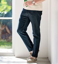 「＜コムルヴァン・オム＞涼感翡翠（ひすい）ジーンズ（メンズデニムパンツ）」