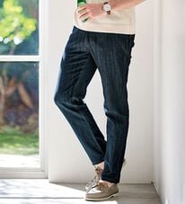 「＜コムルヴァン・オム＞涼感翡翠（ひすい）ジーンズ（メンズデニムパンツ）」