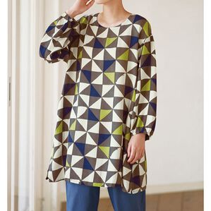 BELLUNA（ベルーナ）の「すぽっと着られる！ゆったりラクチンプリントチュニック（チュニック）」｜詳細画像