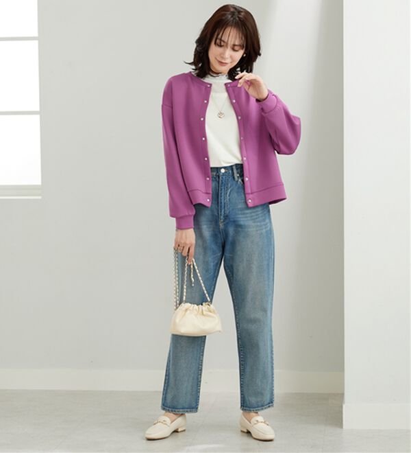 BELLUNA（ベルーナ）の「きれい見えスナップボタンカーディガン（ニットカーディガン）」｜詳細画像