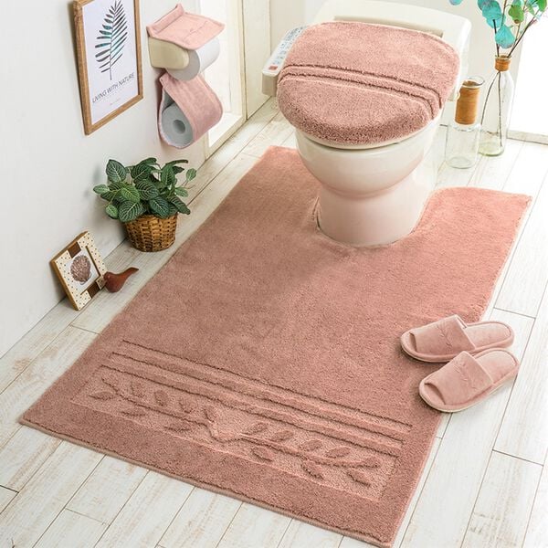 iellio（イエリオ）の「抗菌防臭カラフルトイレマットシリーズ『オリーブ』＜トイレタリー・耳長マット・ジャンボマット・ペーパーホルダーカバー＞（トイレマット）」｜詳細画像