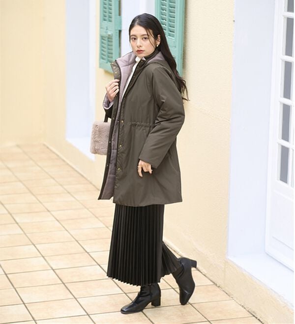 BELLUNA（ベルーナ）の「Ａｉｒｙ　＆Ｗａｒｍ　あったか軽量デザインコート（ロングコート）」｜詳細画像