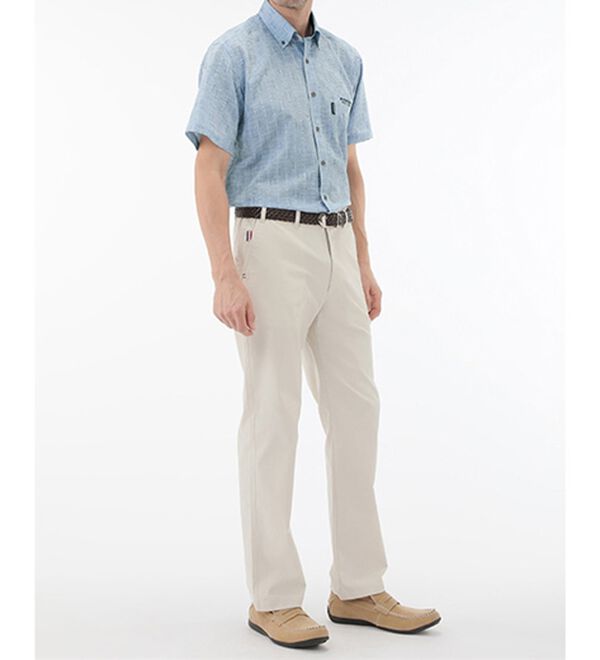 「＜ダンロップ・リファインド＞吸汗速乾絣チェックシャツ（メンズシャツ）」｜詳細画像