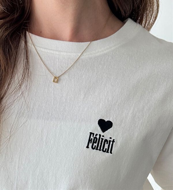 GeeRA（ジーラ）の「ハートデザイン刺繍ロンＴ（カットソー）」｜詳細画像