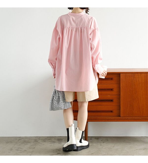 GeeRA（ジーラ）の「イレギュラーヘムスキッパーネックシャツ（シャツ）」｜詳細画像