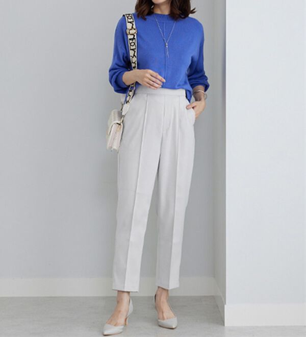 BELLUNA（ベルーナ）の「桜オイル加工テーパードパンツ（テーパードパンツ）」｜詳細画像