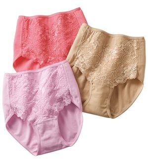 LAVIENNE（ラヴィエンヌ）の「【３色組】選べるこだわり綿混ショーツ（ショーツ）」｜詳細画像