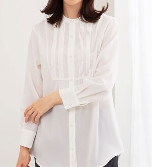 BELLUNA（ベルーナ）の「パール使いピンタックデザインチュニック（チュニック）」｜詳細画像