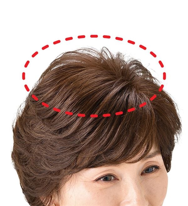 「人毛１００％ハンドメイド軽やかヘアピース（ウィッグ・ヘアピース・エクステ）」｜詳細画像