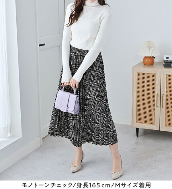 alotta（アロッタ）の「大人可愛いプリントプリーツスカート（ロングスカート）」｜詳細画像