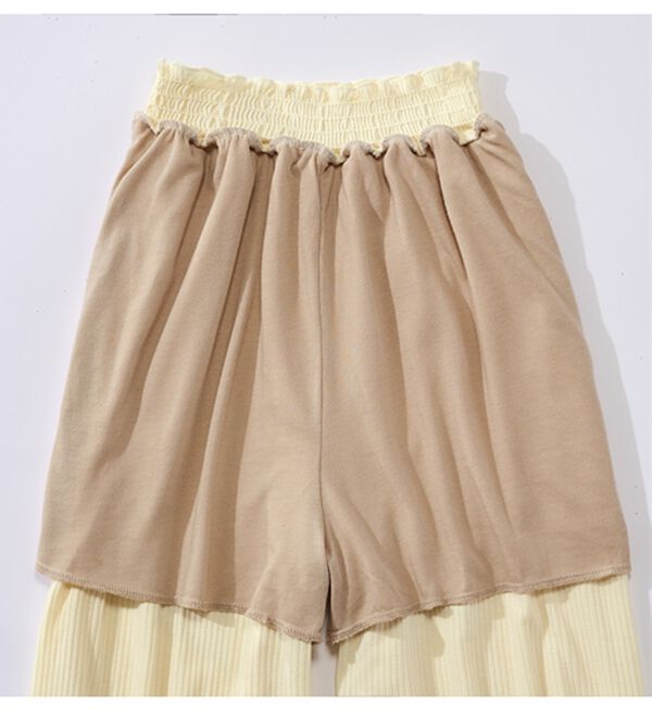 YU'NOW（ユナウ）の「＜リボンカーデ&times;ロングパンツ＞ぷるるん谷間のルームウエア３点セット（パジャマ・ルームウェア）」｜詳細画像