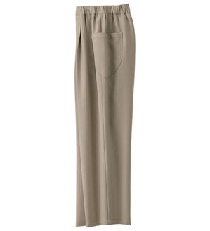 BELLUNA（ベルーナ）の「ウールタッチゆったりパンツ（フルレングスパンツ）」｜ベージュ