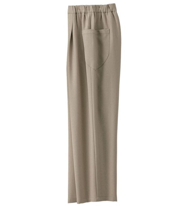 BELLUNA（ベルーナ）の「ウールタッチゆったりパンツ（フルレングスパンツ）」｜ベージュ