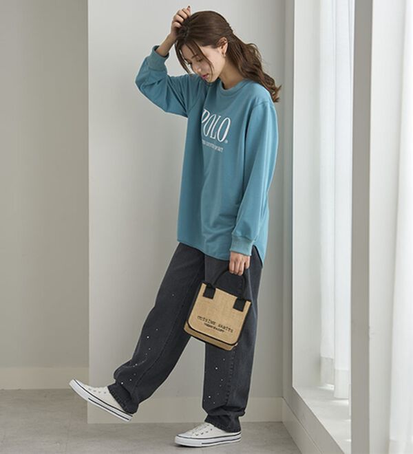 BELLUNA（ベルーナ）の「【ＰＯＬＯ　ＢＣＳ】ミニ裏毛素材デザイントップス（カットソー）」｜詳細画像