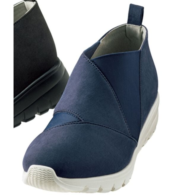 BELLUNA（ベルーナ）の「ゆったり外反母趾対応シューズ（スリッポン）」｜ネイビー