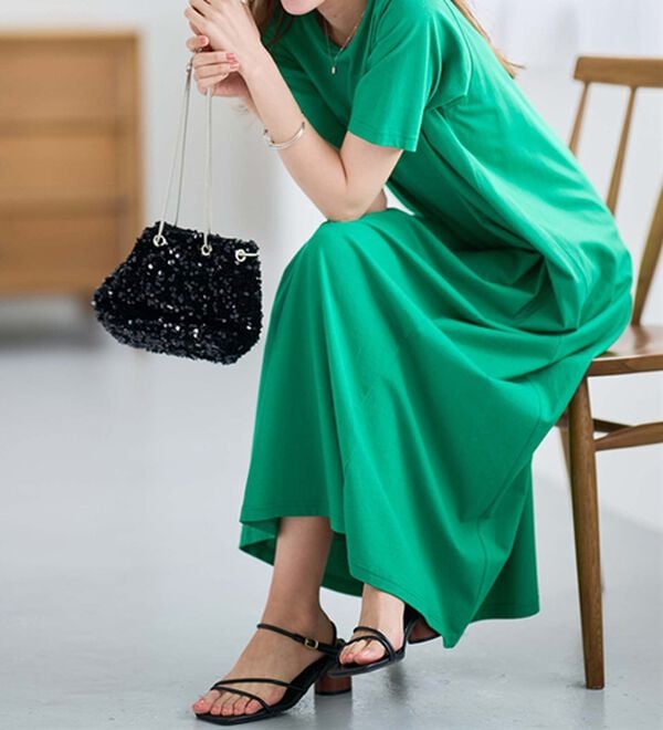 RANAN（ラナン）の「＜ＢＣ＞綿１００％ひんやりポケット付マキシワンピース（その他ワンピース）」｜詳細画像