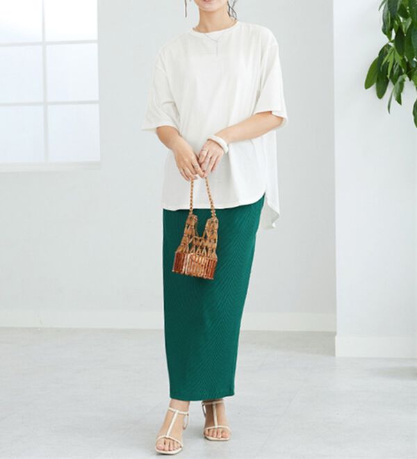 GeeRA（ジーラ）の「プリントチュニックＴシャツ（カットソー）」｜詳細画像