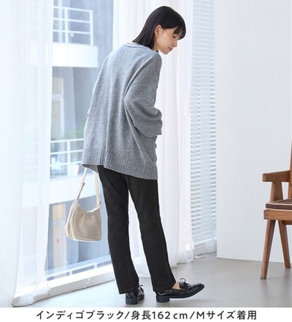 Viola e Viola（ヴィオラ エ ヴィオラ）の「楽ちんゆったり裏起毛デニムレギンスパンツ（フルレングスパンツ）」｜詳細画像