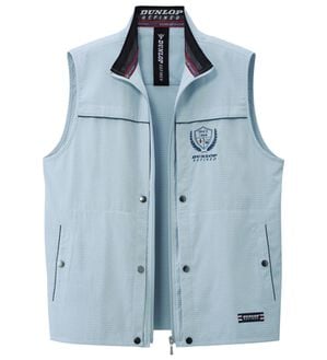 「＜ダンロップ・リファインド＞５０代からの手ぶらでお出かけベスト（メンズベスト）」｜サックス