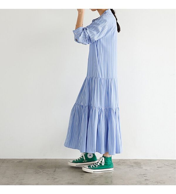 GeeRA（ジーラ）の「２ＷＡＹティアードシャツワンピース（シャツワンピース）」｜詳細画像