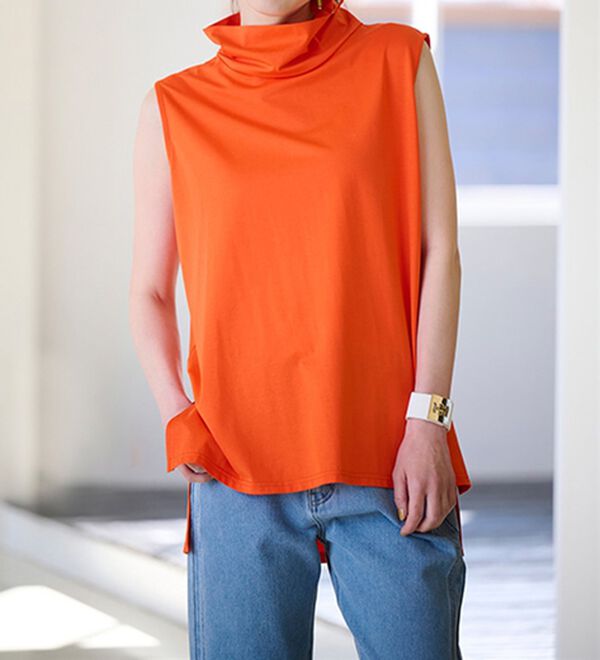 RANAN（ラナン）の「スリーブレスハイネックプルオーバー（カットソー）」｜詳細画像