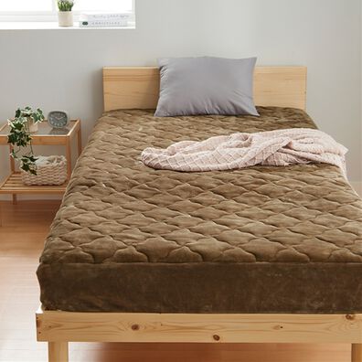 iellio（イエリオ）の「ふわふわフランネル素材の敷きパッド一体型ボックスシーツ＜あったか＞（ボックスシーツ・ベッドシーツ）」