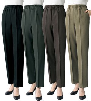 ルフラン（ルフラン）の「【４本組】日本製お手入れラク！暖かパンツ（フルレングスパンツ）」｜4本組