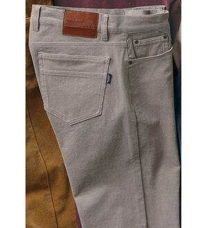 「まるごとのびのびコーデュロイパンツ（メンズフルレングスパンツ）」｜グレー