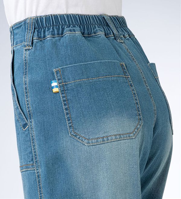 ルフラン（ルフラン）の「【３本組】【ヒヤロン】軽やかデニムひんやりパンツ（フルレングスパンツ）」｜詳細画像