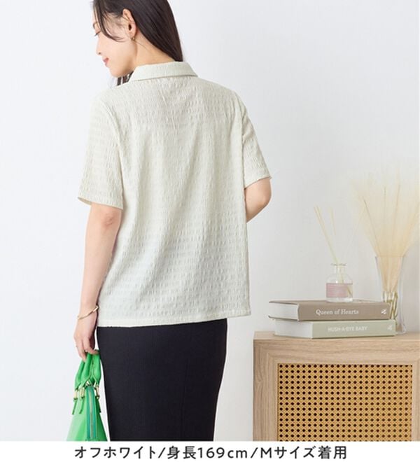 Viola e Viola（ヴィオラ エ ヴィオラ）の「ポコポコ素材ポロトップス（カットソー）」｜詳細画像