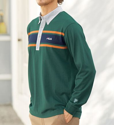 「＜フィラ＞きれい見えラガーポロ（メンズポロシャツ）」