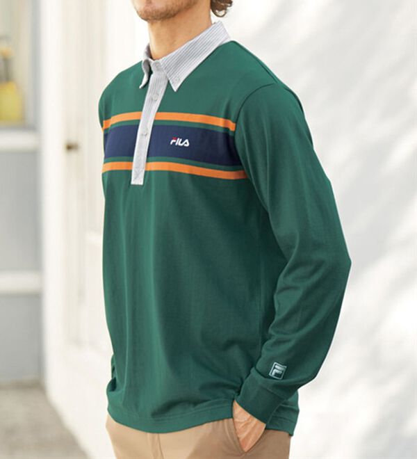 「＜フィラ＞きれい見えラガーポロ（メンズポロシャツ）」｜詳細画像