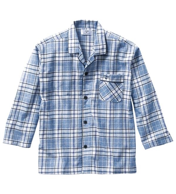 「＜コムルヴァン・オム・ウェルネス＞綿１００％腰ラクパジャマ（メンズルームウェア）」｜詳細画像