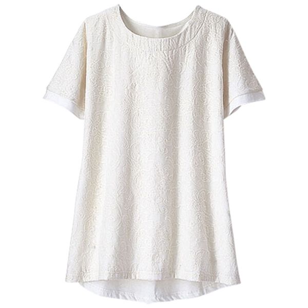 BELLUNA（ベルーナ）の「花柄刺しゅう重ねプルオーバー（カットソー）」｜詳細画像
