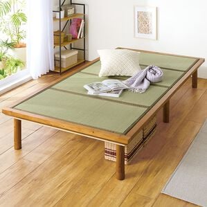 「畳マット付き天然木ベッド（ベッド）」｜詳細画像