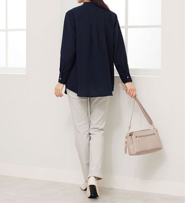 BELLUNA（ベルーナ）の「裏起毛ツイル素材ストレッチパンツ（フルレングスパンツ）」｜詳細画像