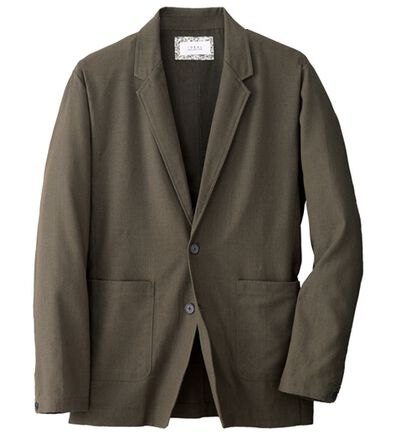 「麻入りサラッとテーラードジャケット（メンズジャケット）」