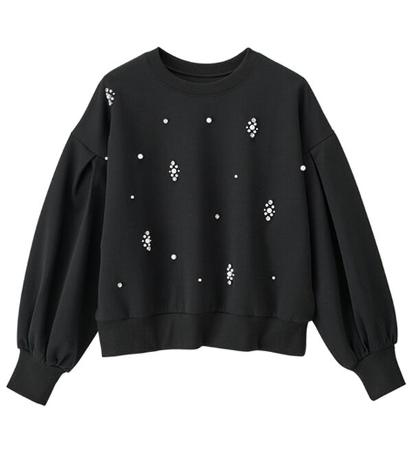 RANAN（ラナン）の「ビジュー使いボリューム袖プルオーバー（カットソー）」｜詳細画像