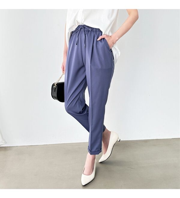 GeeRA（ジーラ）の「美脚とろみタックパンツ（フルレングスパンツ）」｜詳細画像