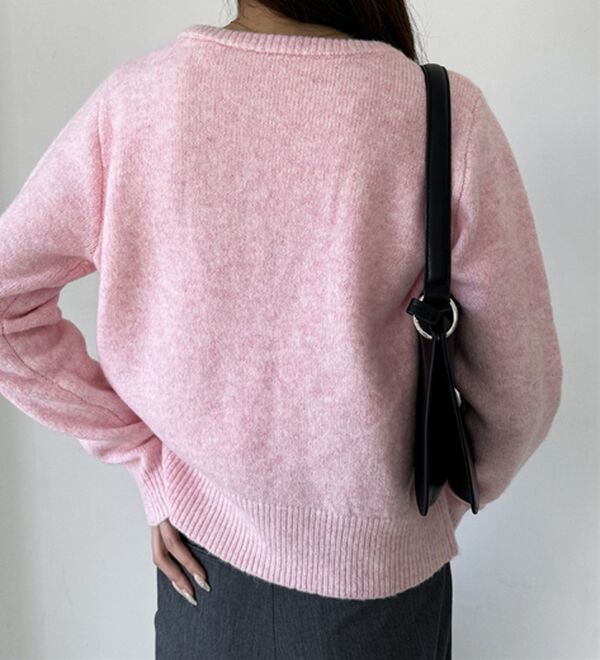 GeeRA（ジーラ）の「ニットクルーネックカーディガン（ニットカーディガン）」｜詳細画像