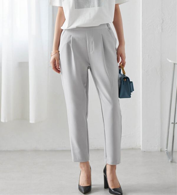 RANAN（ラナン）の「美脚シルエットクロップドパンツ（フルレングスパンツ）」｜詳細画像