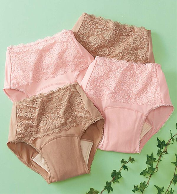 「【４枚組】深ばきたっぷり安心なショーツ（安心ショーツ）」｜4枚組