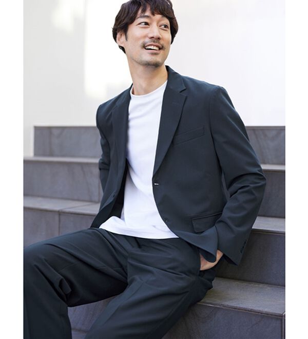 REMEN'S（リメンズ）の「【接触冷感】楽ちんセットアップ（ビジネススーツ）」｜詳細画像