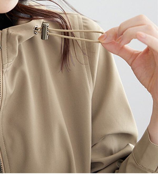 BELLUNA（ベルーナ）の「はっ水加工ボンディング素材ロング丈パーカー（ロングコート）」｜詳細画像