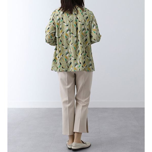 BELLUNA（ベルーナ）の「ジョーゼット裾スリットフレアーパンツ（フルレングスパンツ）」｜詳細画像