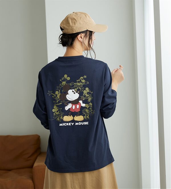 BELLUNA（ベルーナ）の「＜Ｄｉｓｎｅｙ＞【ミッキー】プリントビックTシャツ（カットソー）」｜詳細画像
