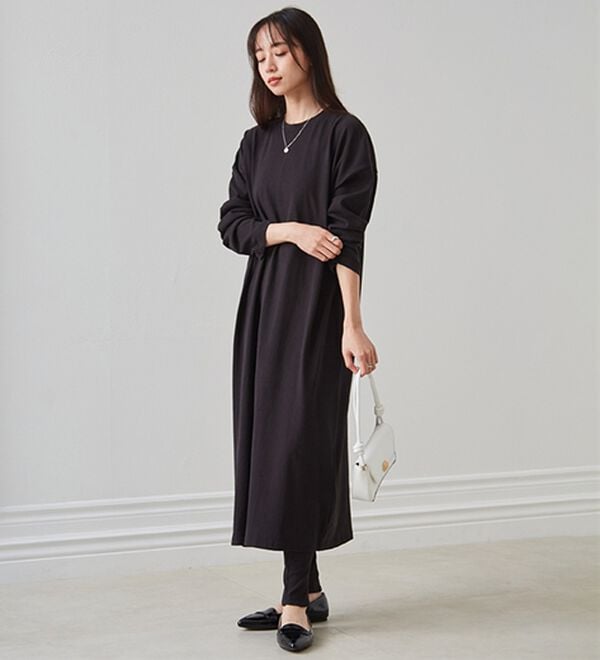 RANAN（ラナン）の「【レギンス付】＜ＢＣ＞綿１００％オーバーシルエットワンピース（その他ワンピース）」｜詳細画像