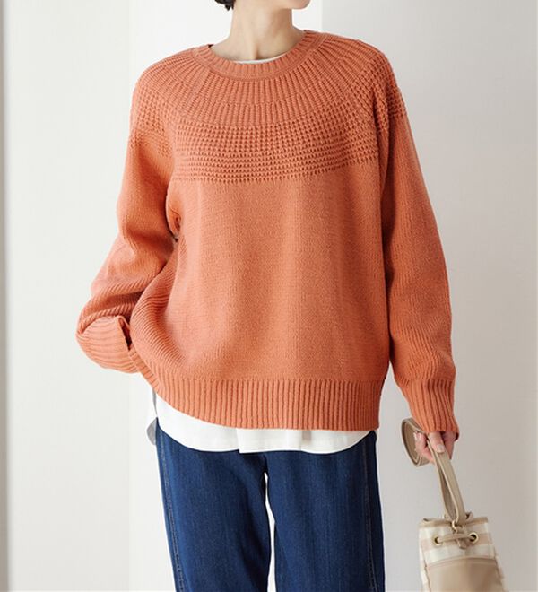 Viola e Viola（ヴィオラ エ ヴィオラ）の「【３つの機能付】求心編みニット（ニット・セーター）」｜詳細画像