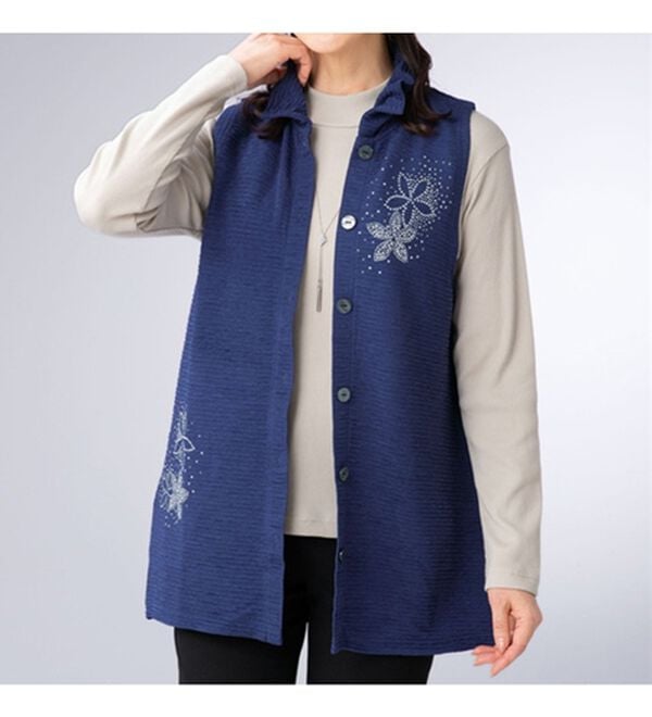 ルフラン（ルフラン）の「ストーン付ジャカードアンサンブル＜テエリア＞（アンサンブル）」｜詳細画像