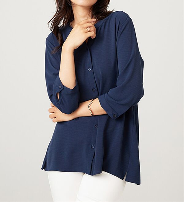 BELLUNA（ベルーナ）の「【新色追加】機能付！バックプリーツチュニック（チュニック）」｜詳細画像